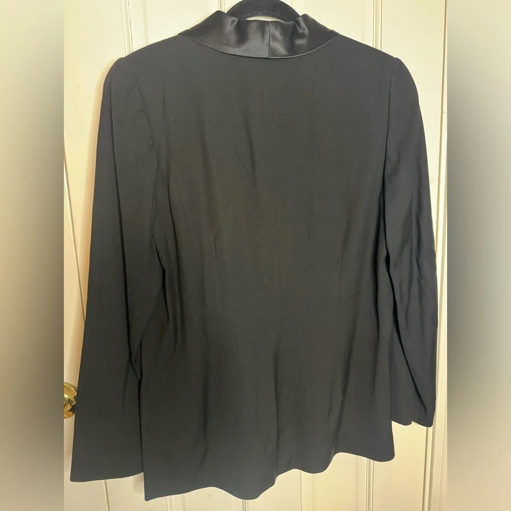 Gap Wool Blend Lined Black Blazer Size 4 Oversized
